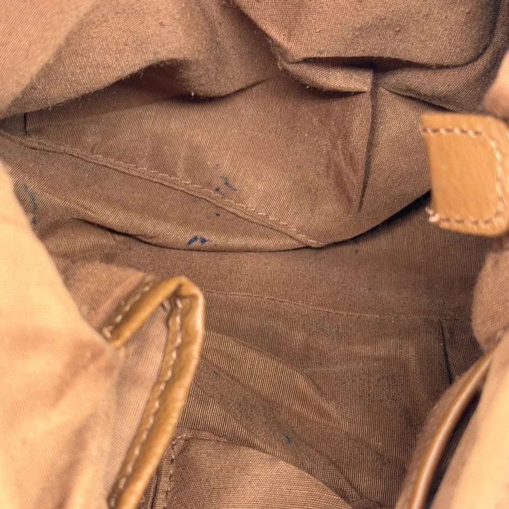 St. John's Bay Brown Leather‎ Hobo Shoulder Bag Silver Horsebit Hardware